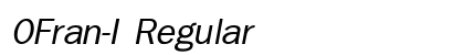 0Fran-I Regular preview