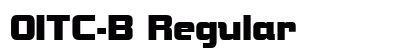 0ITC-B Regular preview