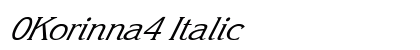 0Korinna4 Italic preview