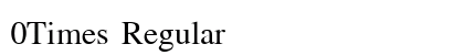 0Times Regular preview