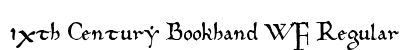 10th Century Bookhand WF Regular preview