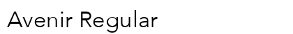 Avenir Regular Font