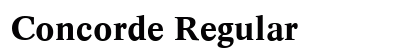 Concorde Regular preview