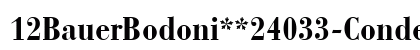 12BauerBodoni**24033-Condensed Bold preview
