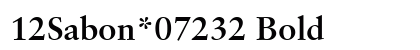 12Sabon*07232 Bold preview