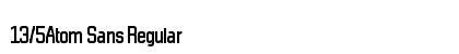13/5Atom Sans Regular preview