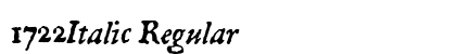 1722Italic Regular preview