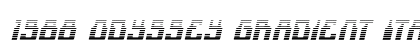 1968 Odyssey Gradient Italic Italic preview