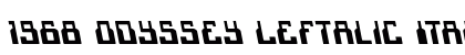 1968 Odyssey Leftalic Italic preview