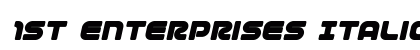 1st Enterprises Italic Italic preview