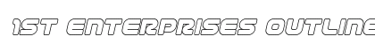 1st Enterprises Outline Italic Italic preview