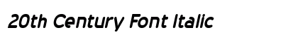 20th Century Font Italic preview