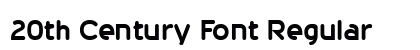 20th Century Font Regular Preview