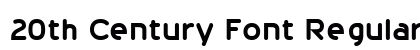 20th Century Font Regular Preview