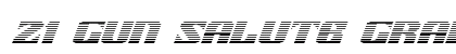 21 Gun Salute Gradient Italic Italic preview
