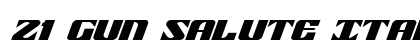 21 Gun Salute Italic Italic preview