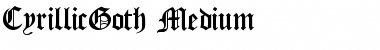 CyrillicGoth Font