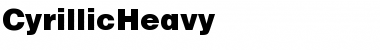 CyrillicHeavy Normal Font