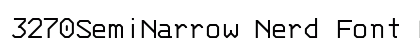 3270SemiNarrow Nerd Font Medium preview