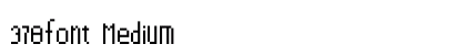 378font Medium preview