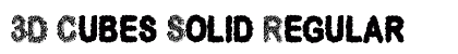 3D Cubes Solid Regular preview