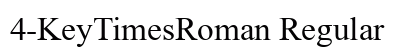4-KeyTimesRoman Regular preview