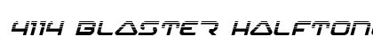 4114 Blaster Halftone Italic Italic preview