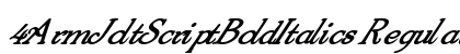 4ArmJoltScriptBoldItalics Regular preview
