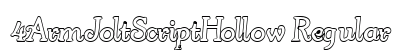 4ArmJoltScriptHollow Regular preview