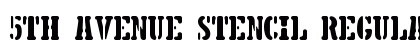 5TH AVENUE STENCIL Regular preview
