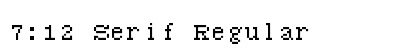 7:12 Serif Regular preview