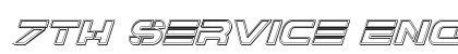 7th Service Engraved Italic Italic preview