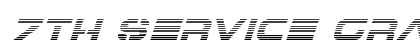 7th Service Gradient Italic Italic preview