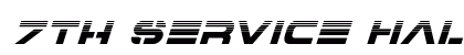 7th Service Halftone Italic Italic preview
