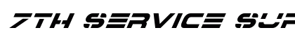 7th Service Super-Italic Italic preview