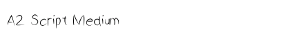A2 Script Medium preview