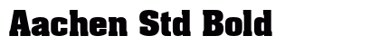 Aachen Std Bold Font