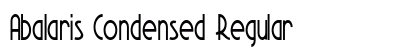 Abalaris Condensed Regular Preview