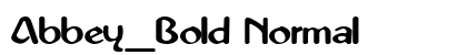 Abbey_Bold Normal preview