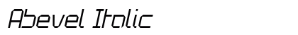 Abevel Italic preview