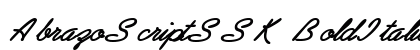 AbrazoScriptSSK BoldItalic Preview