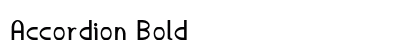 Accordion Bold Preview