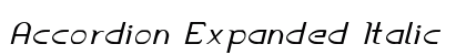 Accordion Expanded Italic Preview