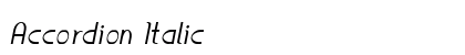 Accordion Italic preview