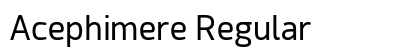 Acephimere Regular Preview