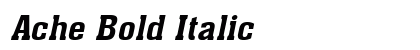 Ache Bold Italic Preview