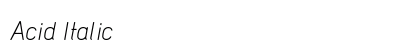 Acid Italic Preview
