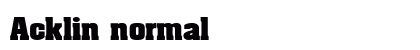 Acklin normal preview