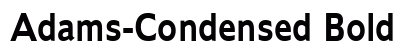 Adams-Condensed Bold Preview