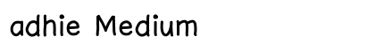 adhie Medium preview